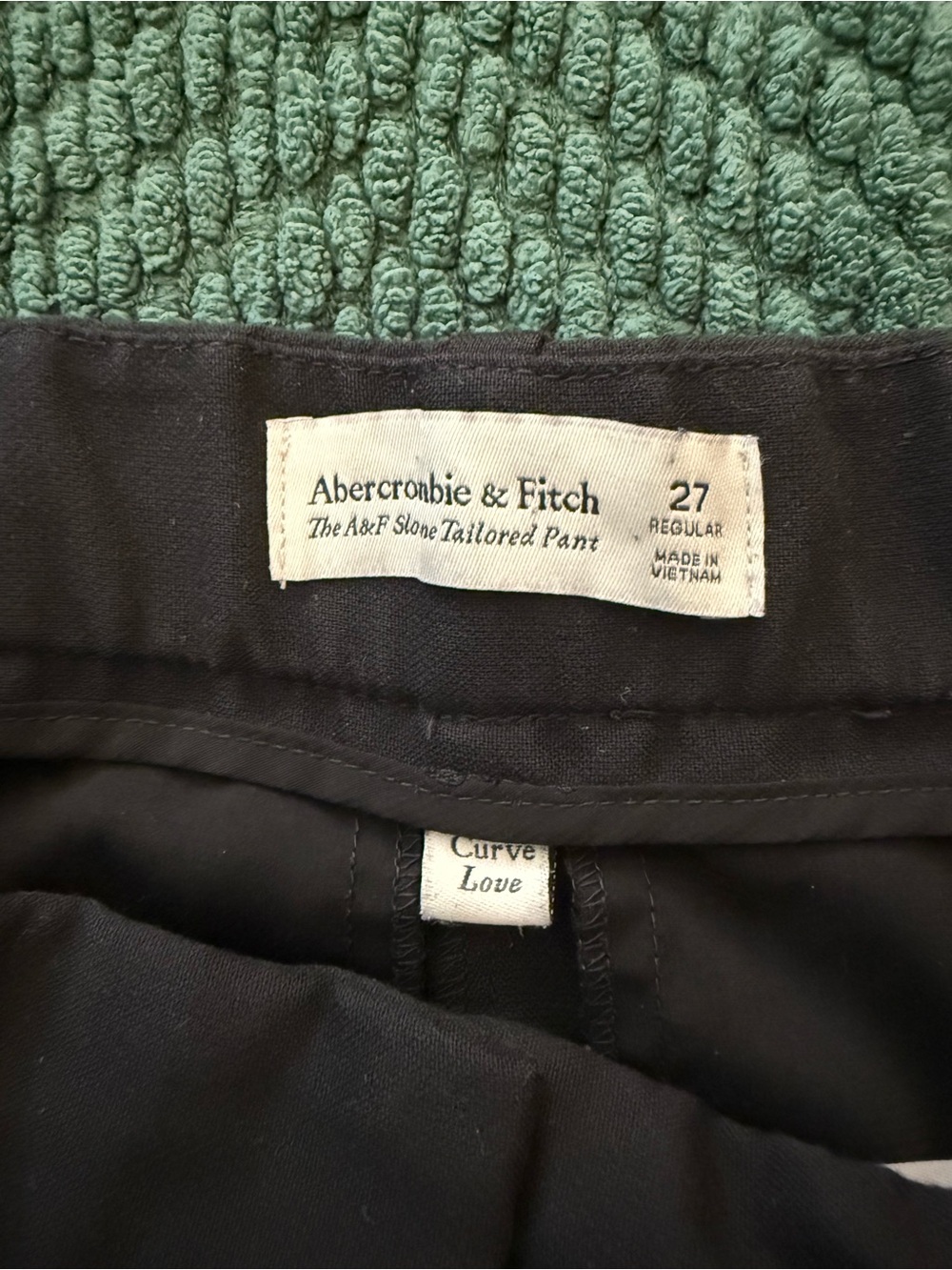 Abercrombie & Fitch Black Sloane Tailored Pant Curve Love Women